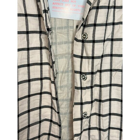 ASOS Women's 0 Long Collared Plaid Shacket Blazer Button Front NWT - Picture 12 of 12